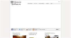 Desktop Screenshot of domainedeterrebrune.fr