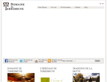 Tablet Screenshot of domainedeterrebrune.fr